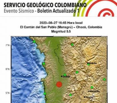 Earthquake Hits Colombia