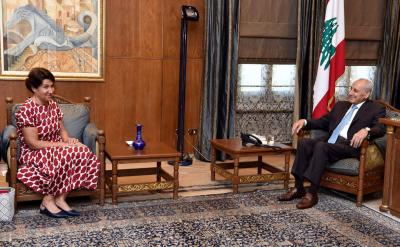 Berri Meets the French Ambassador