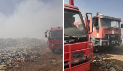 Large Fire in Akkar: Civil Defense Forces Respond!