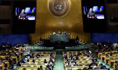 Zelensky to the United Nations: Imposing "Just Punishment" Against Russia