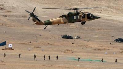 Title: Jordanian Military Helicopter Crash Injures Crew