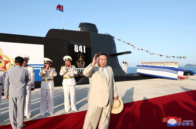 North Korea Launches New Tactical Nuclear Attack Submarine