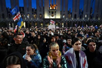 Protests in the Georgian Capital After Violent Clashes with Police