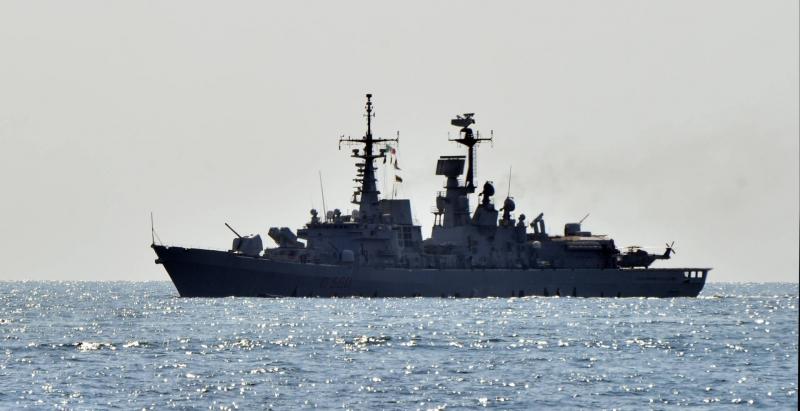 Ukrainian Drones Attack Russian Warship