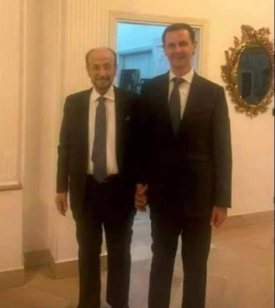 First Public Appearance of Rifaat Assad with Syrian President and his Brother Maher!