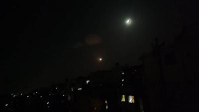 Airstrikes on Damascus: Syrian Defenses Respond
