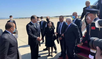 Palestinian President Arrives in China
