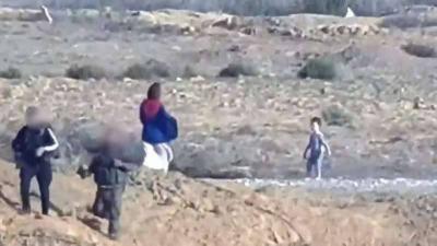 Video - Al-Qassam Releases Israeli Woman and Her Children After Detention During Clashes