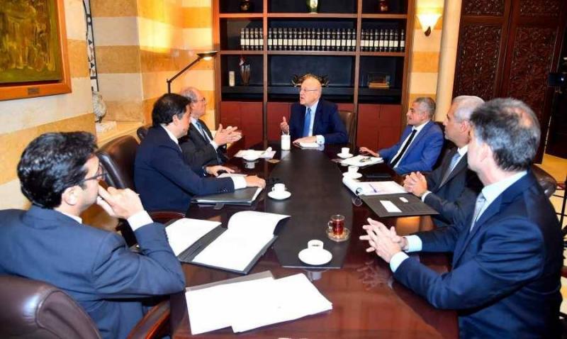 Mikati Meets with Deputy Governors of the Central Bank of Lebanon
