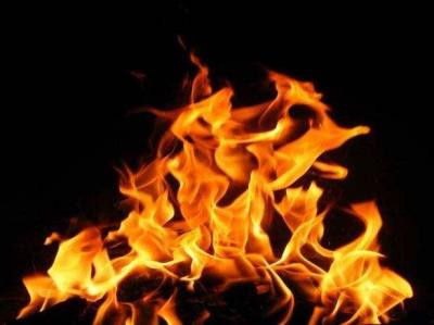 Fire in a Refugee Camp