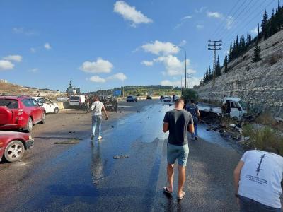 Traffic Accident on the Nasariyeh Highway.. and YASA Warns