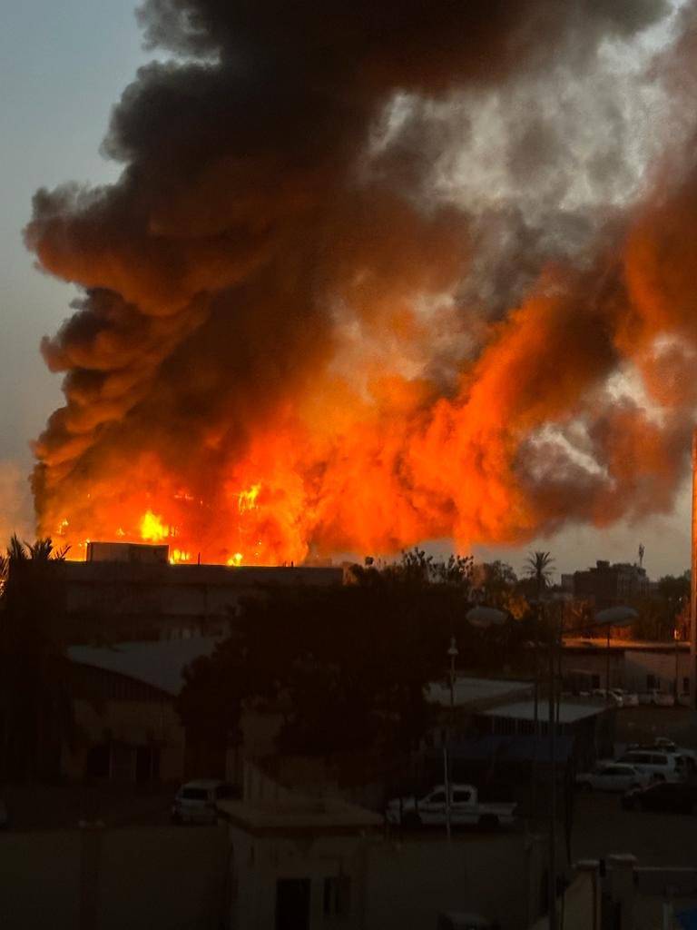 Huge Fire at Sudanese Intelligence Headquarters