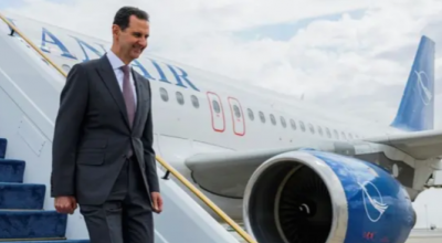 Video - Syrian President Arrives at Jeddah Airport