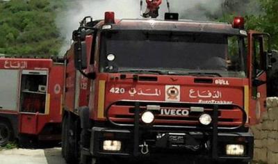 Title: Video - Major Fire in a Forest Near Madfoun Barrier
