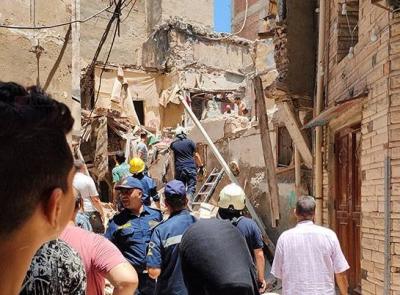 Casualty and Rescue Following Collapse of Old Building in Al-Jumruk, Alexandria