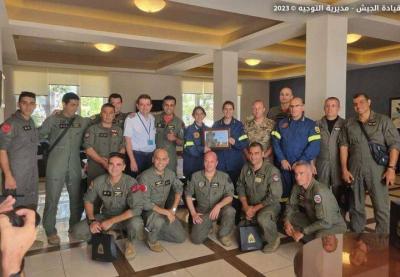 After the Fires Were Extinguished.. Lebanese Army Helicopters Return from Greece