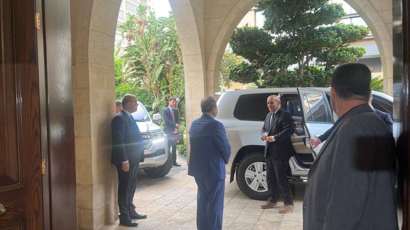 Meeting of French Envoy Jean-Yves Le Drian with President Nabih Berri