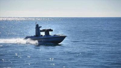 Ukrainian Drone Boat Attempts to Attack Russian Warship