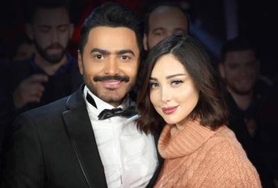 بسمة بوسيل وتامر حسني.. صورة تدحض الشائعات