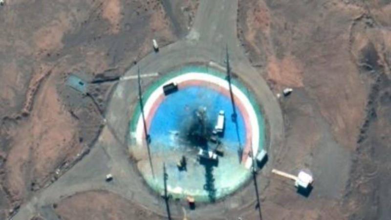صور للأقمار الصناعة تظهر فشل إيران في إطلاق صاروخ فضائي