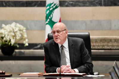 Mikati Discusses Current Situation in Lebanon with Blinken