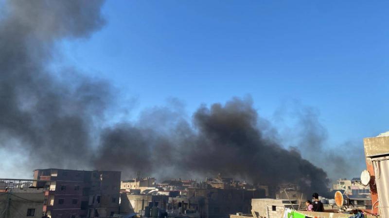 Video: Major Fire in Borj al-Barajneh