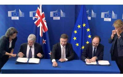 New Zealand and the European Union Sign Free Trade Agreement