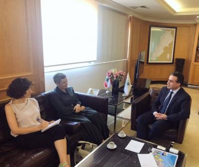 EU Ambassador Meets Minister Hamieh