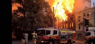 Video - Sydney Firefighters Control Massive Blaze
