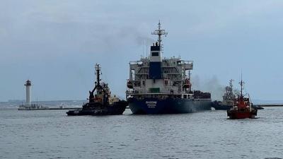 Finding Traces of Explosives on Grain Ship Heading to Russia
