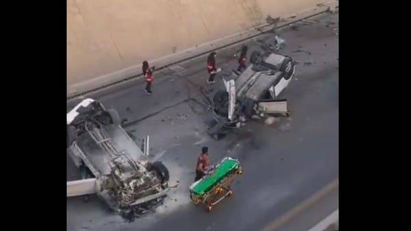 Title: Shocking Video of Car Falling from Bridge in Riyadh