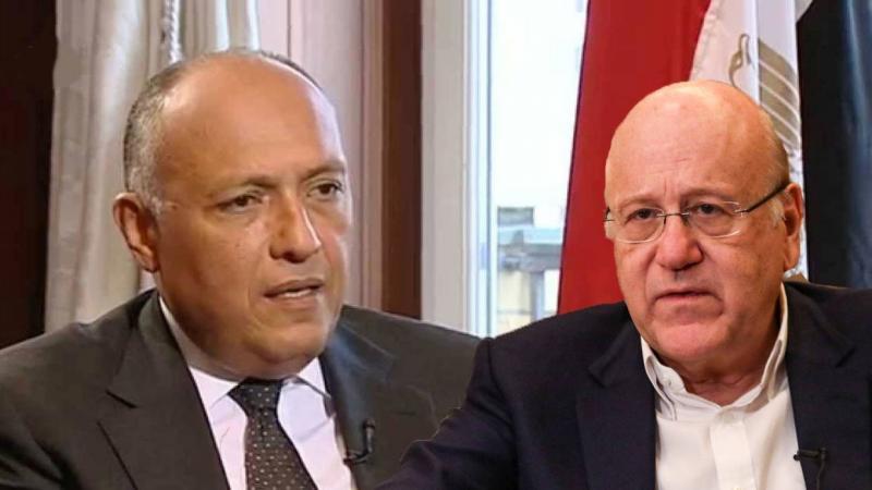 Mikati Consults with Shoukry on Current Situations