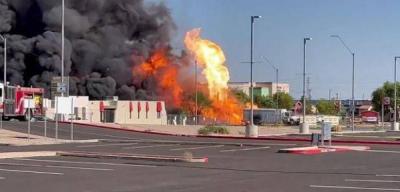 Large Fire in Phoenix, Arizona