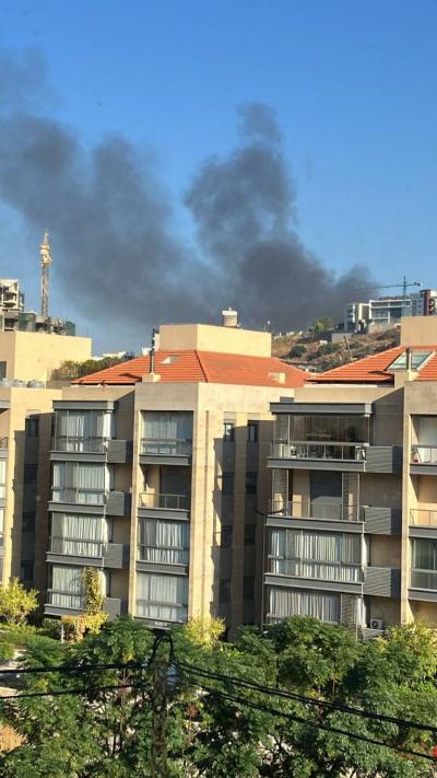 Large Fire at Al-Basha Bridge