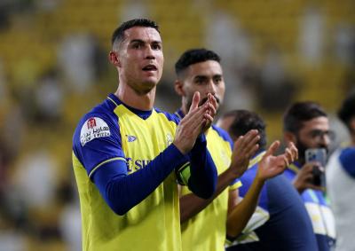 Ronaldo Prostrates After Scoring a Crucial Goal for Al-Nassr