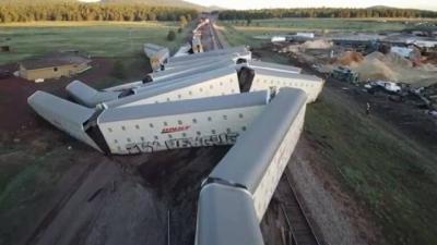 Train Derailment in Arizona, USA