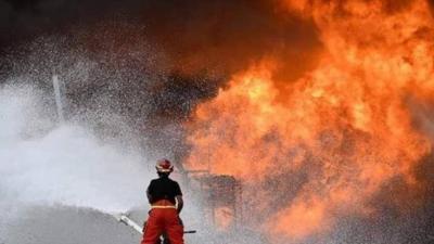 Mikati Follows Up on Fire in Bqaiasfrin
