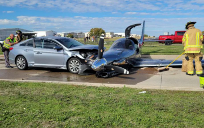 Title: Video - Plane Collides with Car in Texas