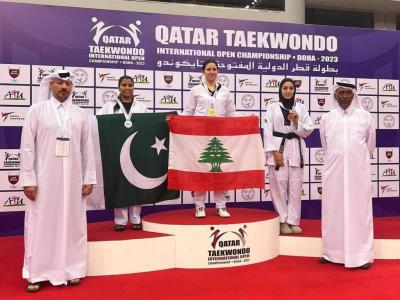 Gold Medal for Carla Bustani at the Qatar Open Taekwondo Championship