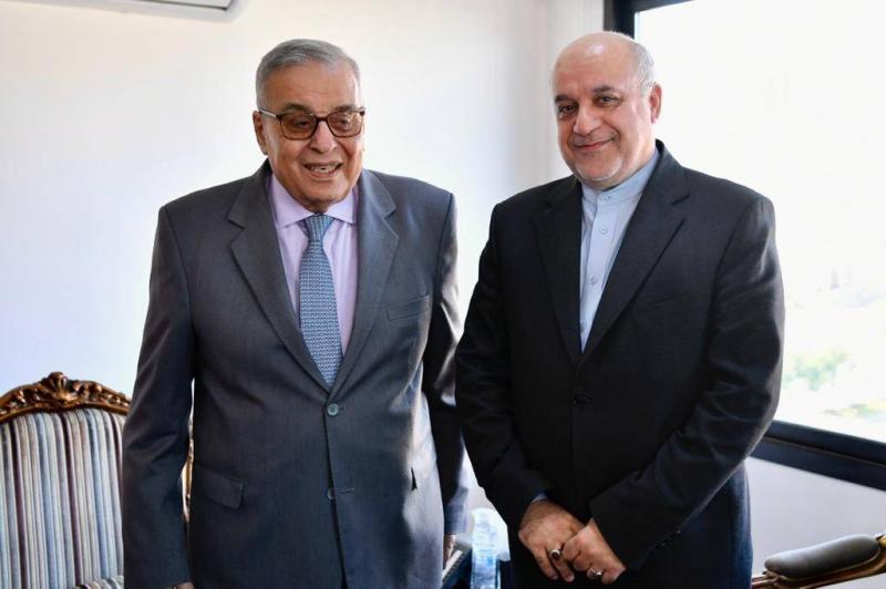 Lebanese Foreign Minister Meets Iranian Ambassador