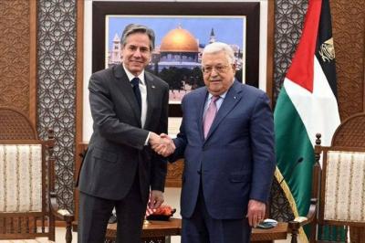 Palestinian President to Blinken: We Reject Forced Displacement in Gaza