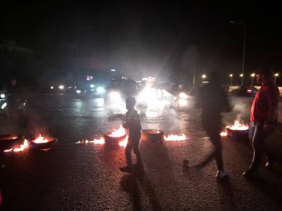 Blocking of Khalde Highway Towards the South