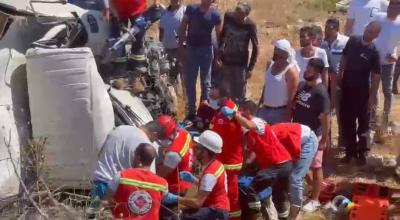 Title: Horrific Traffic Accident on Qalamoun Road