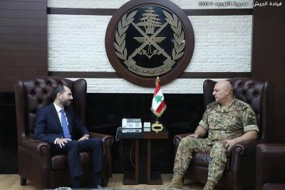 Army Commander Meets Ahmad Al-Khayr and Egyptian Military Attaché