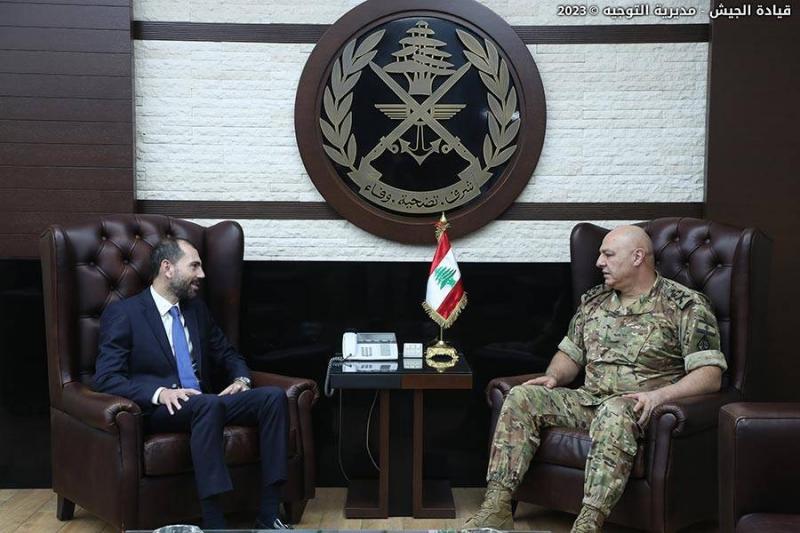Army Commander Meets Ahmad Al-Khayr and Egyptian Military Attaché