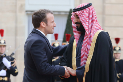 Bin Salman Confirms to Macron Saudi Arabia's Efforts to Curb Escalation in Gaza
