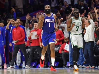 Harden Saves "Sixers" to Tie Series 2-2 with "Celtics"