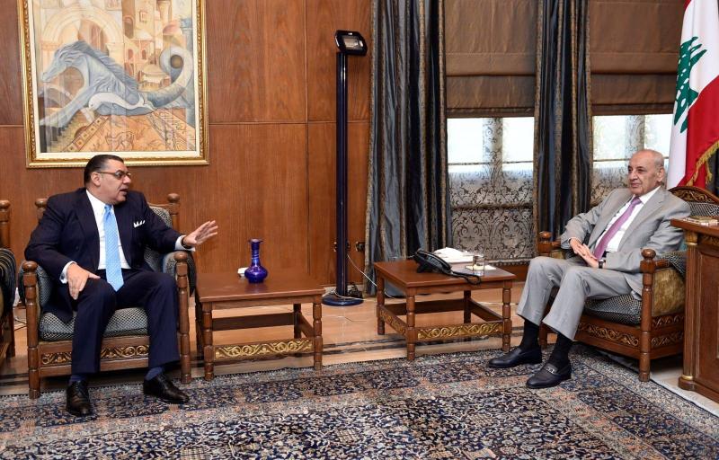 Title: Berri Welcomes Diplomats and Discusses Current Situations with Abu Faour