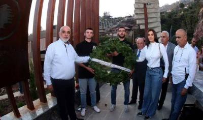 Jaja Unveils the Martyrs' Monument in Bsharri