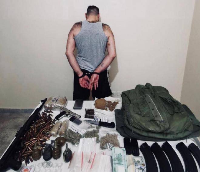 Drug Dealer Arrested by Lebanese Security: Marijuana, Cocaine, and a Scale